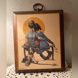 Norman Rockwell Art Print with Warm Tones